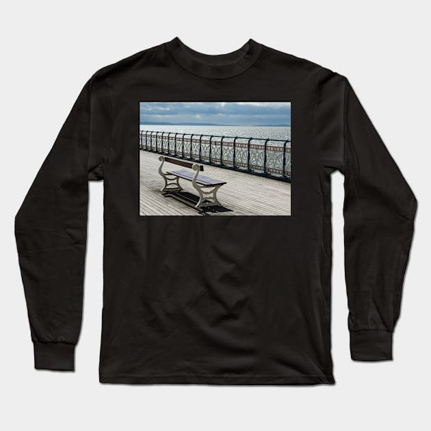 Let's Sit Down And Watch The Sea Long Sleeve T-Shirt by AlexaZari